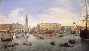 Venice: The Molo Seen from the Bacino di San Marco, Canaletto (commons.wikimedia.org)