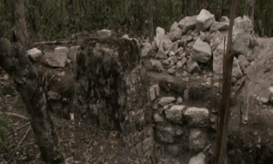 Ancient Mayan ruins (screenshot from http://www.bbc.co.uk/news/world-latin-america-23009855)