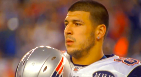 Why are the NFL and the University of Florida pretending Aaron Hernandez never existed? (Screen shot from http://youtu.be/LVty2zJv3GM)