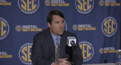 Will Muschamp (Screen shot from http://youtu.be/v9wjWxs542Y)