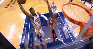 Led by Paul George, the Indiana Pacers will finally get past the Miami Heat this season. (Screen shot from http://youtu.be/udbxaFg1o0o)