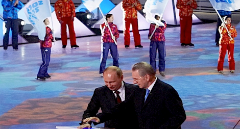 Winter Olympics in a sub-tropical region of Russia ... what could go wrong? (Screen shot from http://youtu.be/LQLNQOT0XPE)