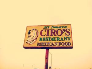 Ciro's Mexican restaurant in El Paso