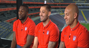 USMNT members Altidore, Dempsey and Howard talk before Brazil