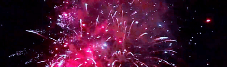 Fireworks on the fourth of July