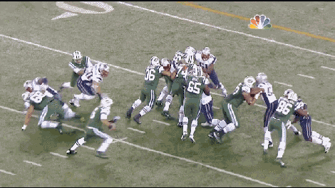 Mark Sanchez butt fumble
