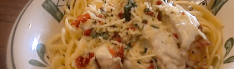 Alfredo pasta from Olive Garden