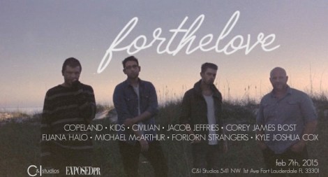 For the Love music festival poster