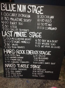 Line-up at For the Love 