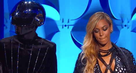 Beyonce and a robot