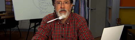 Stephen Colbert with a beard