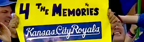 Kansas City Royals sign made by fan