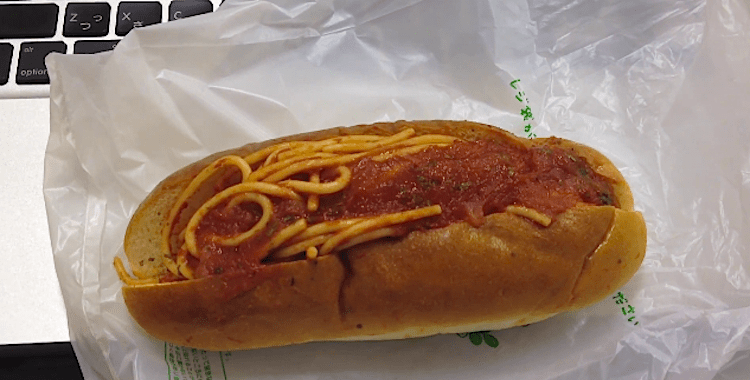 spaghetti sandwich